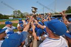 Baseball vs Babson  Wheaton College Baseball players celebrate their victory over Babson to win the NEWMAC Championship for the third year in a row. - (Photo by Keith Nordstrom) : Wheaton, baseball, NEWMAC